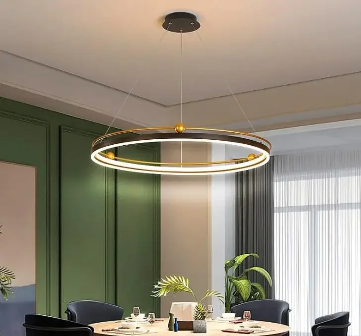 Modern led chandelier circle l - Engineering And Interior Design incelemesi ve fiyatı