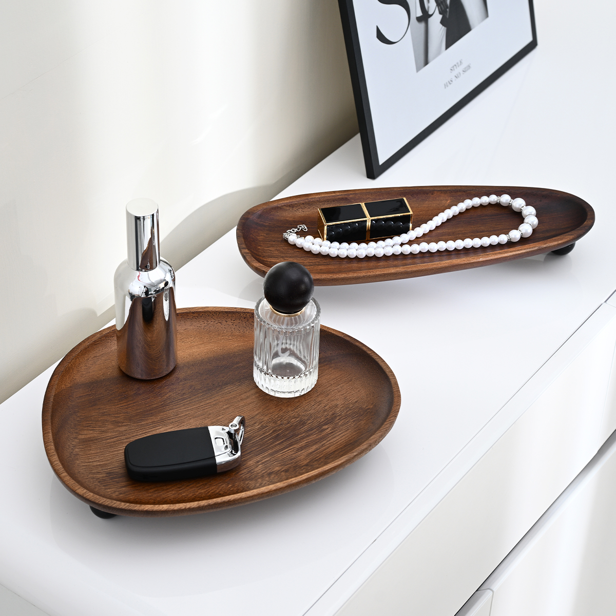 Wooden Oval Irregular Tray, Mu - Travertine Tray Oval incelemesi ve fiyatı