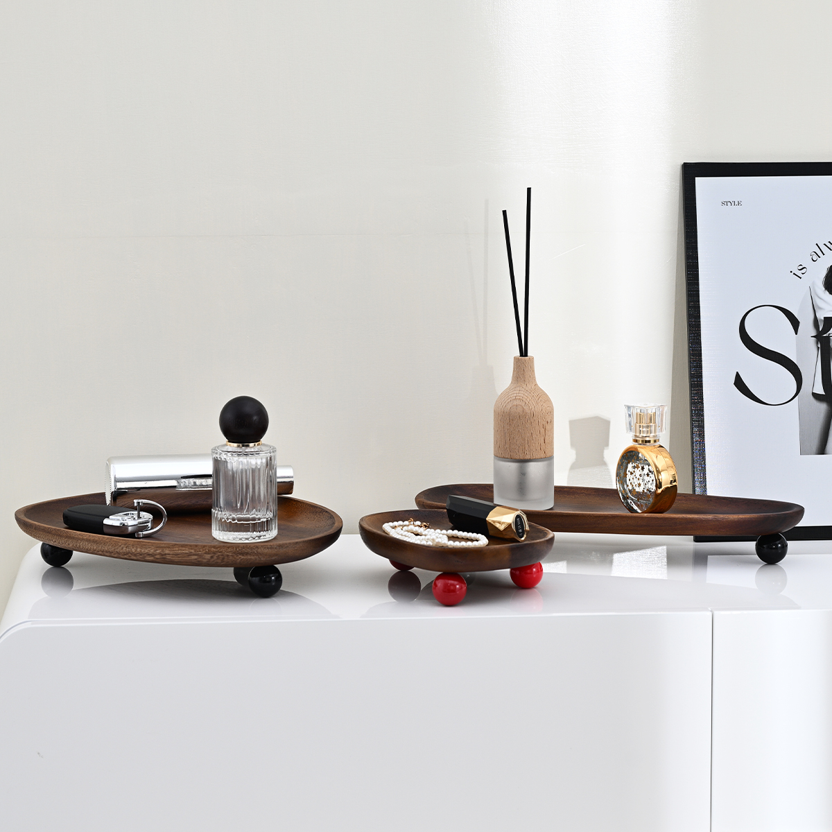 Wooden Oval Irregular Tray, Mu - Travertine Tray Oval incelemesi ve fiyatı