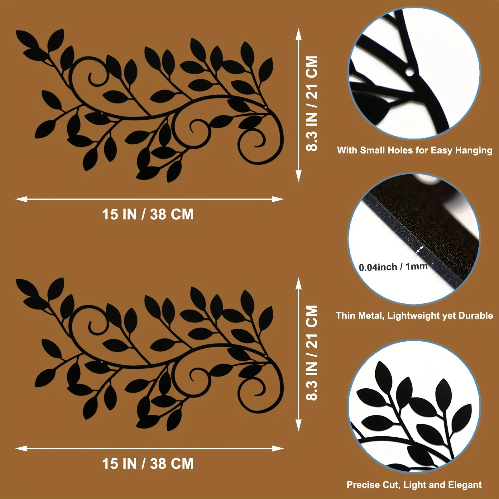 2 Pieces Wall Art Ornament Wal - Interior Design Modern incelemesi ve fiyatı